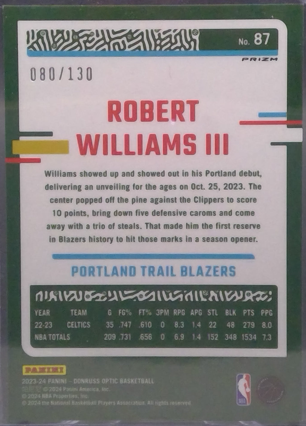 Robert Williams III #87