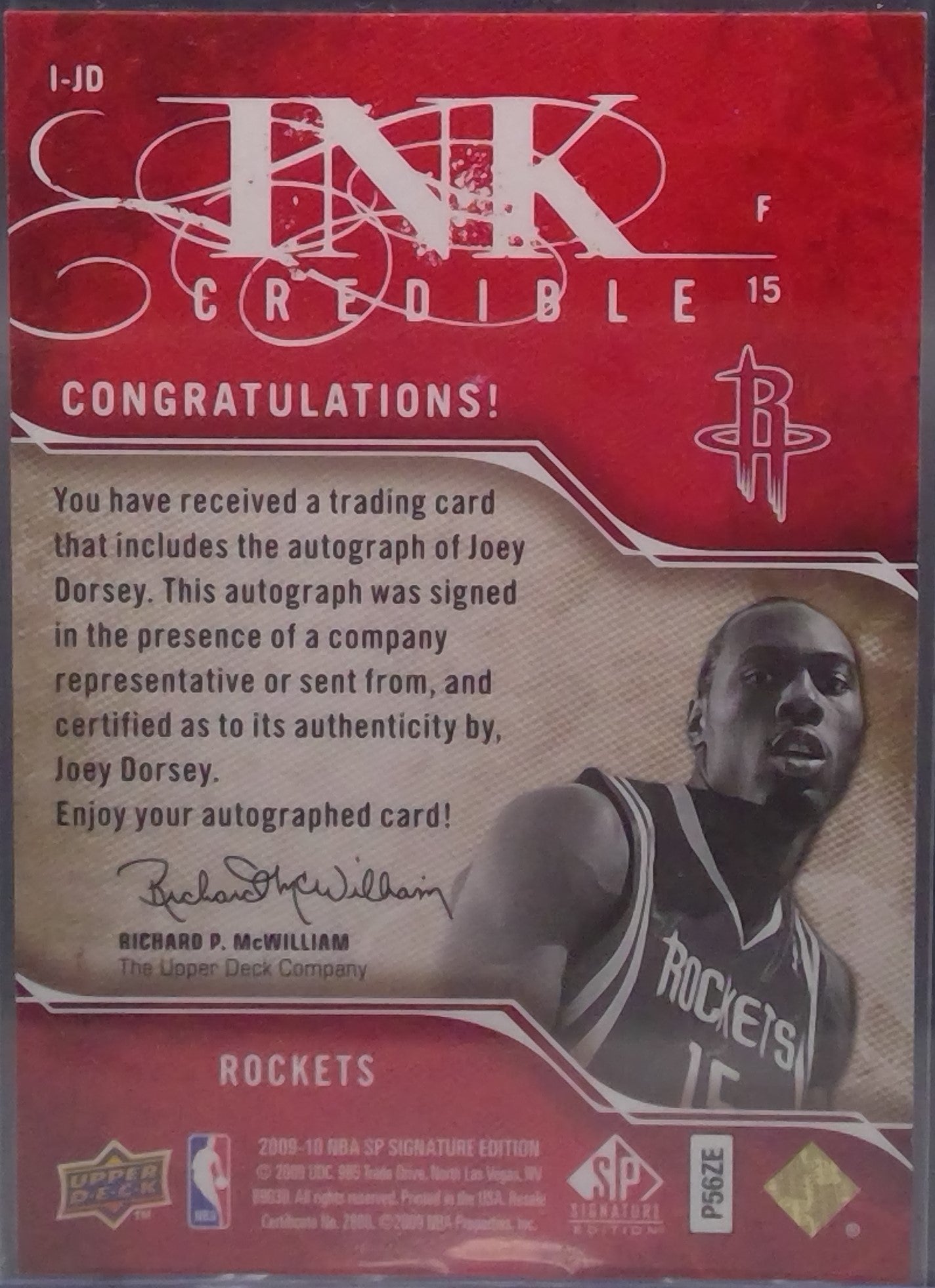 Joey Dorsey #I-JD