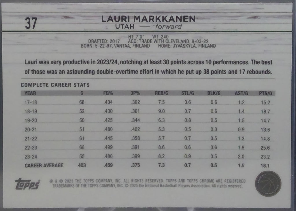 Lauri Markkanen #37