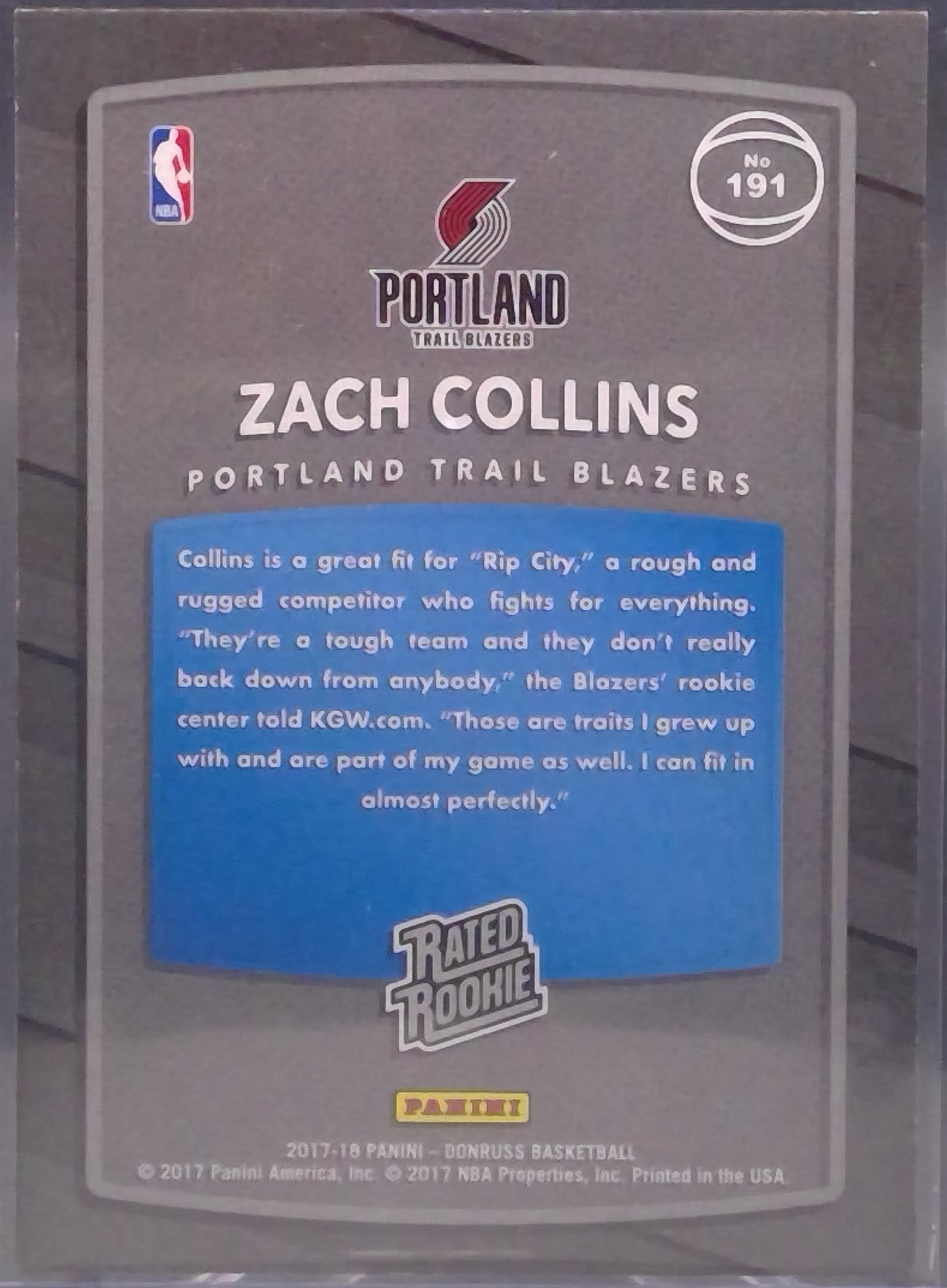 Zach Collins #191