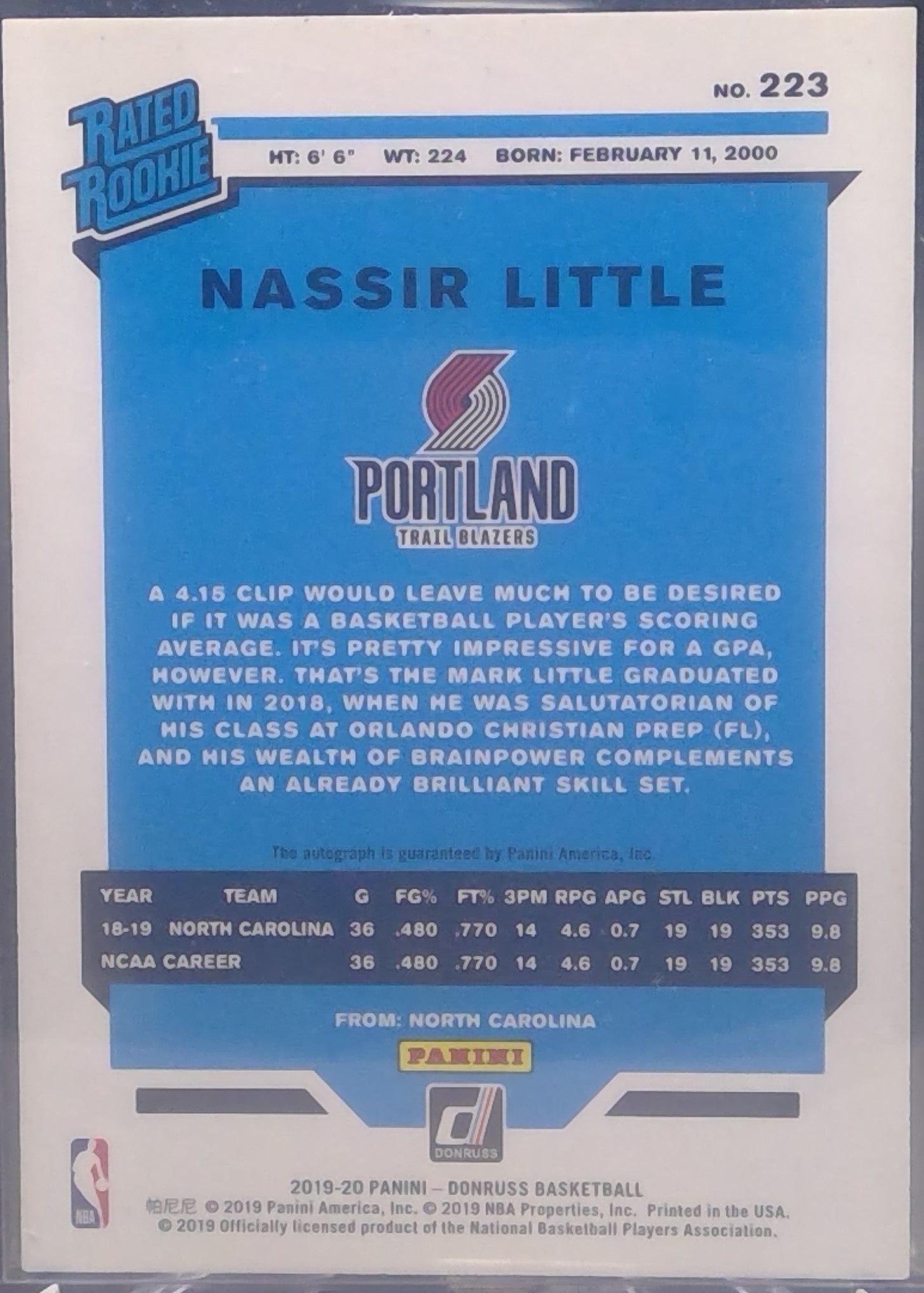 Nassir Little #223