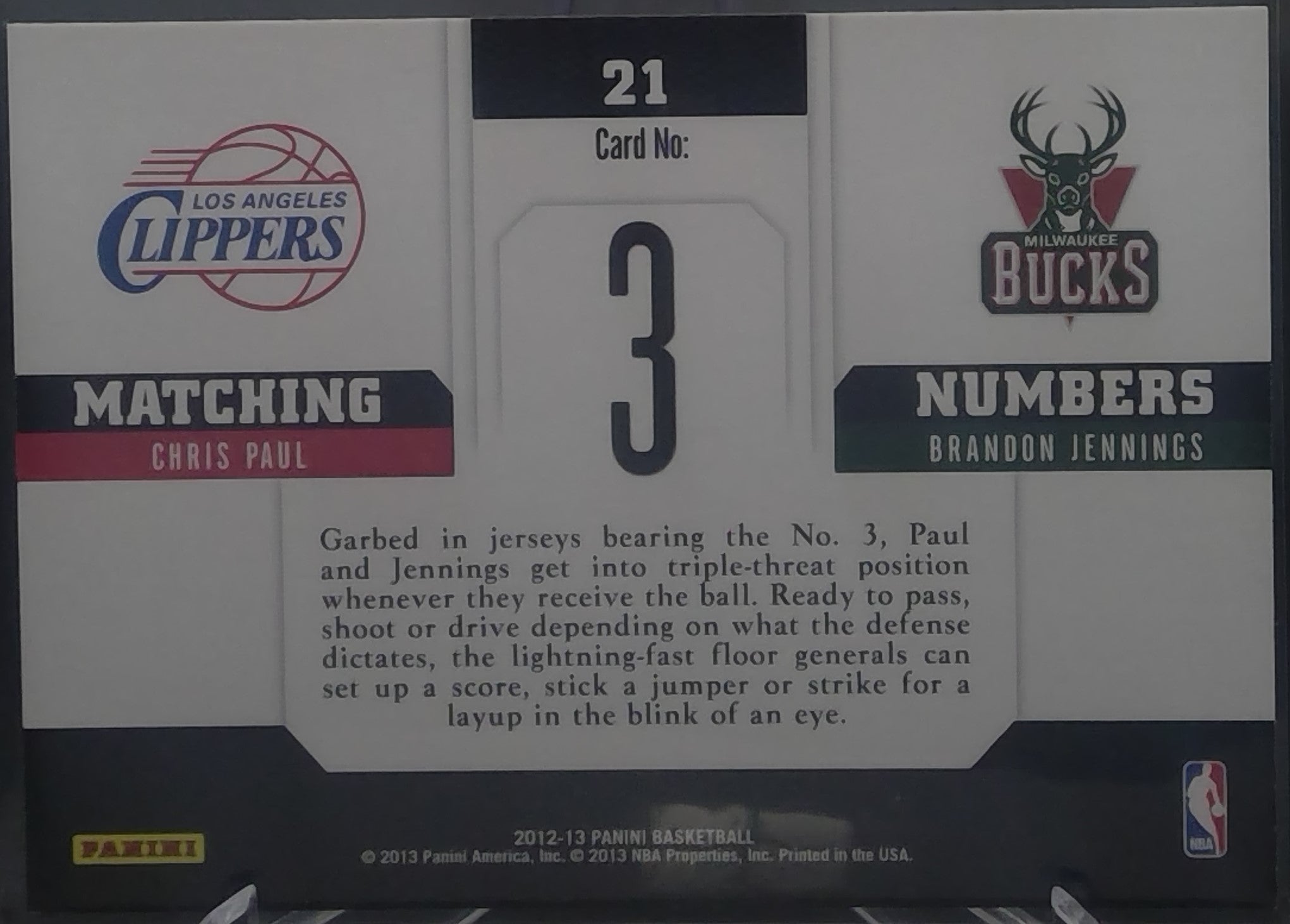 Chris Paul / Brandon Jennings #21