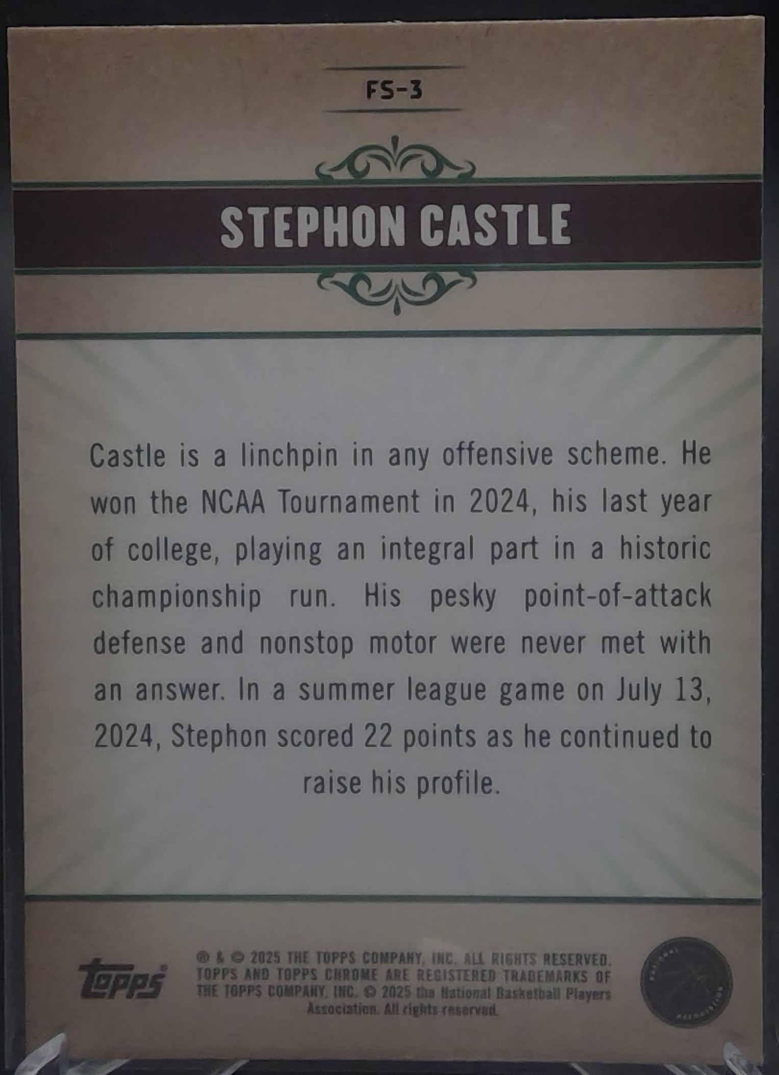 Stephon Castle #FS-3