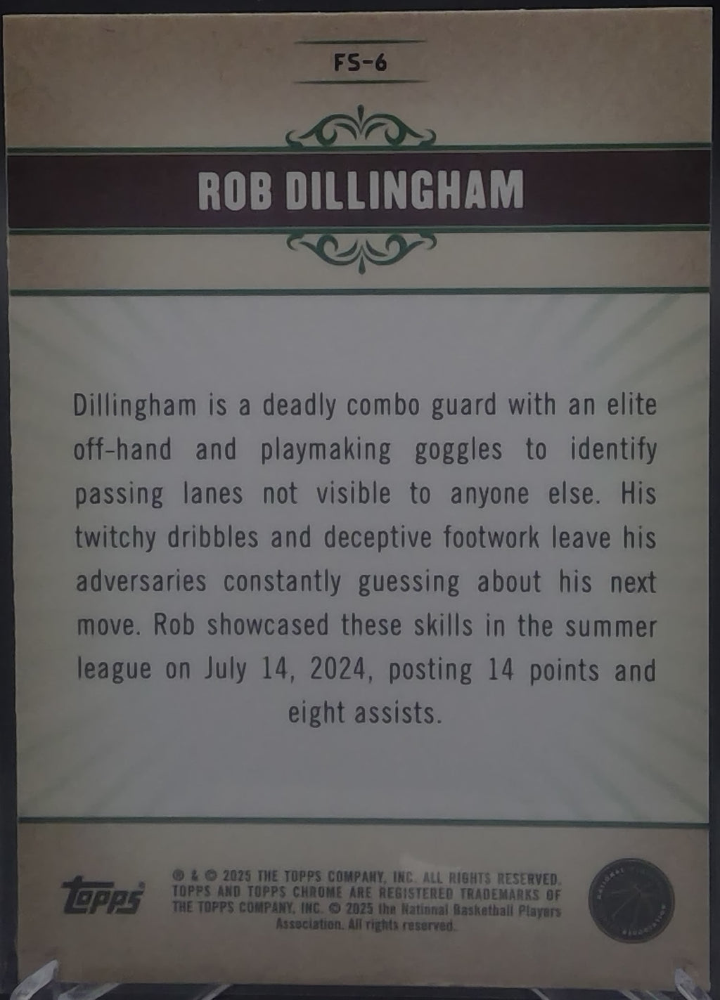 Rob Dillingham #FS-6