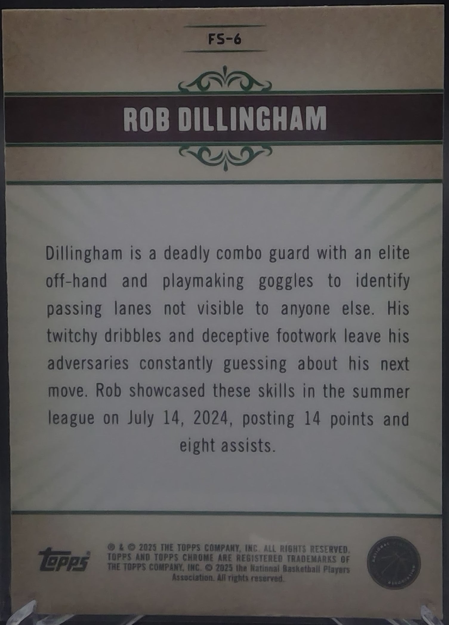 Rob Dillingham #FS-6