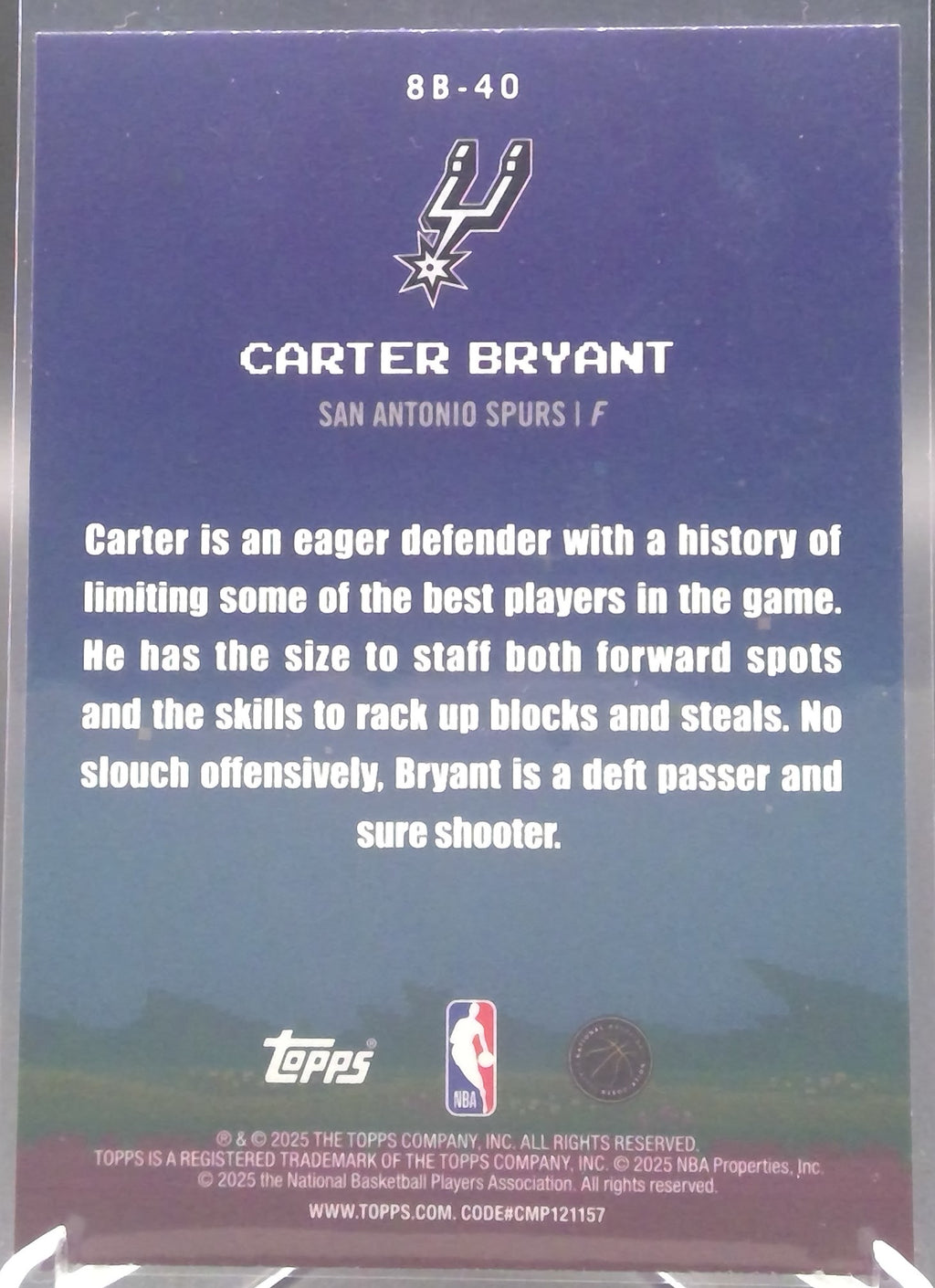 Carter Bryant #8B-40