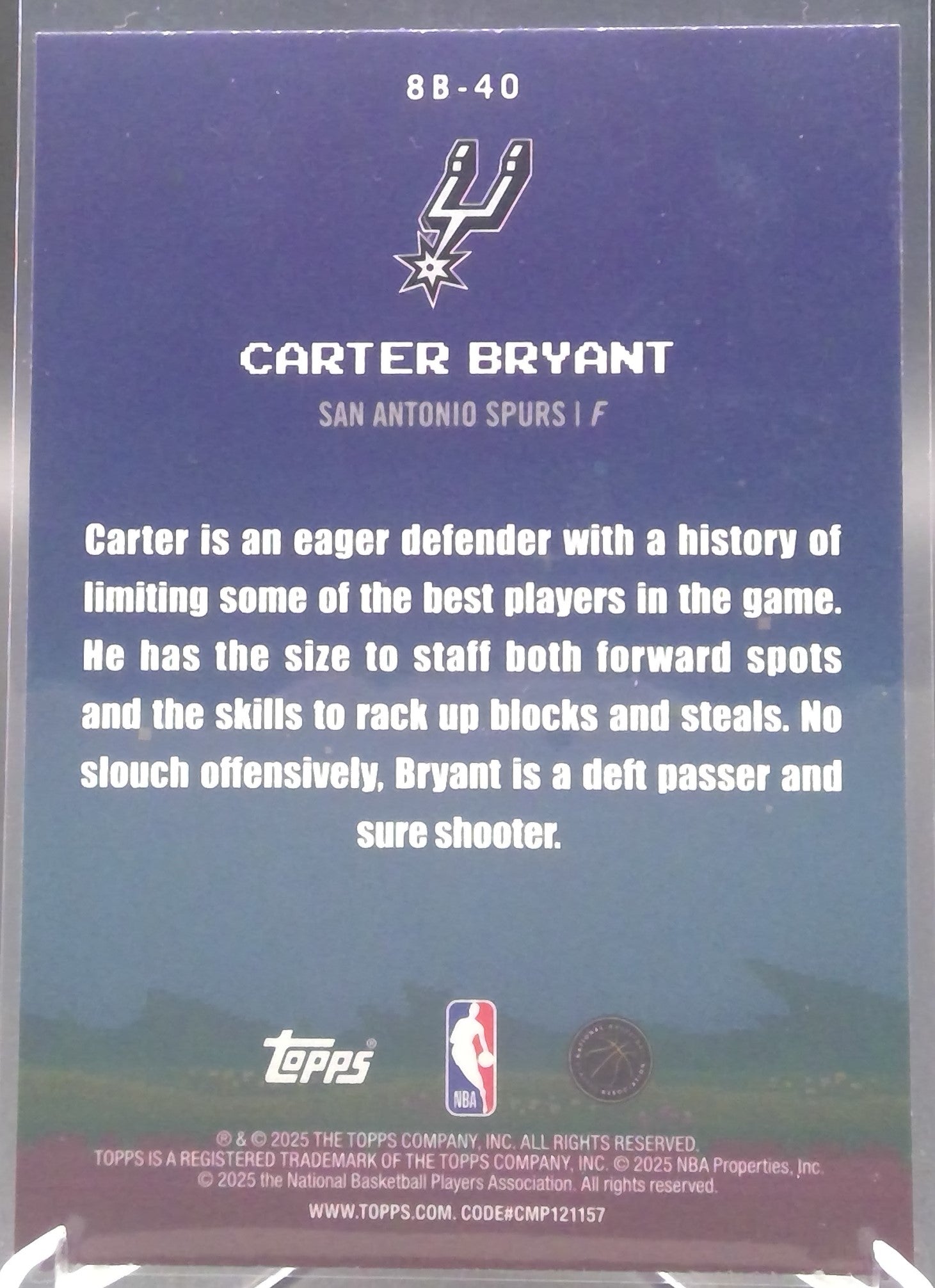 Carter Bryant #8B-40