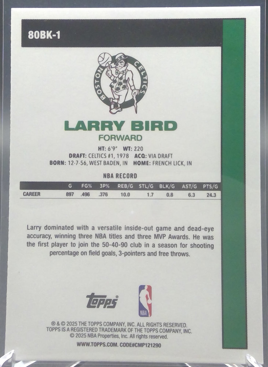 Larry Bird #80BK-1