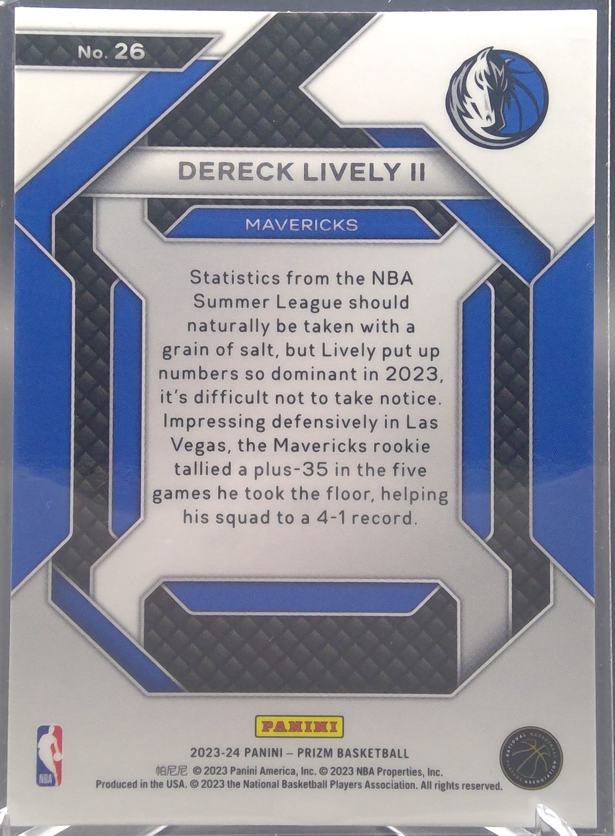 Dereck Lively II #26