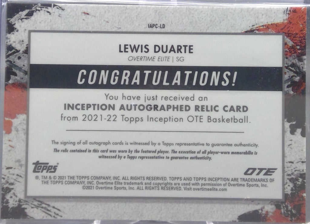 Lewis Duarte #IAPC-LD