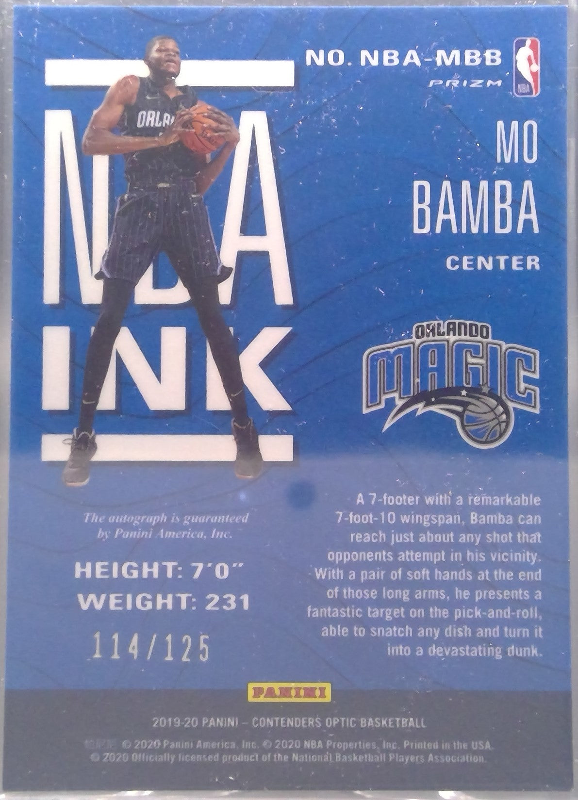 Mo Bamba #NBA-MBB