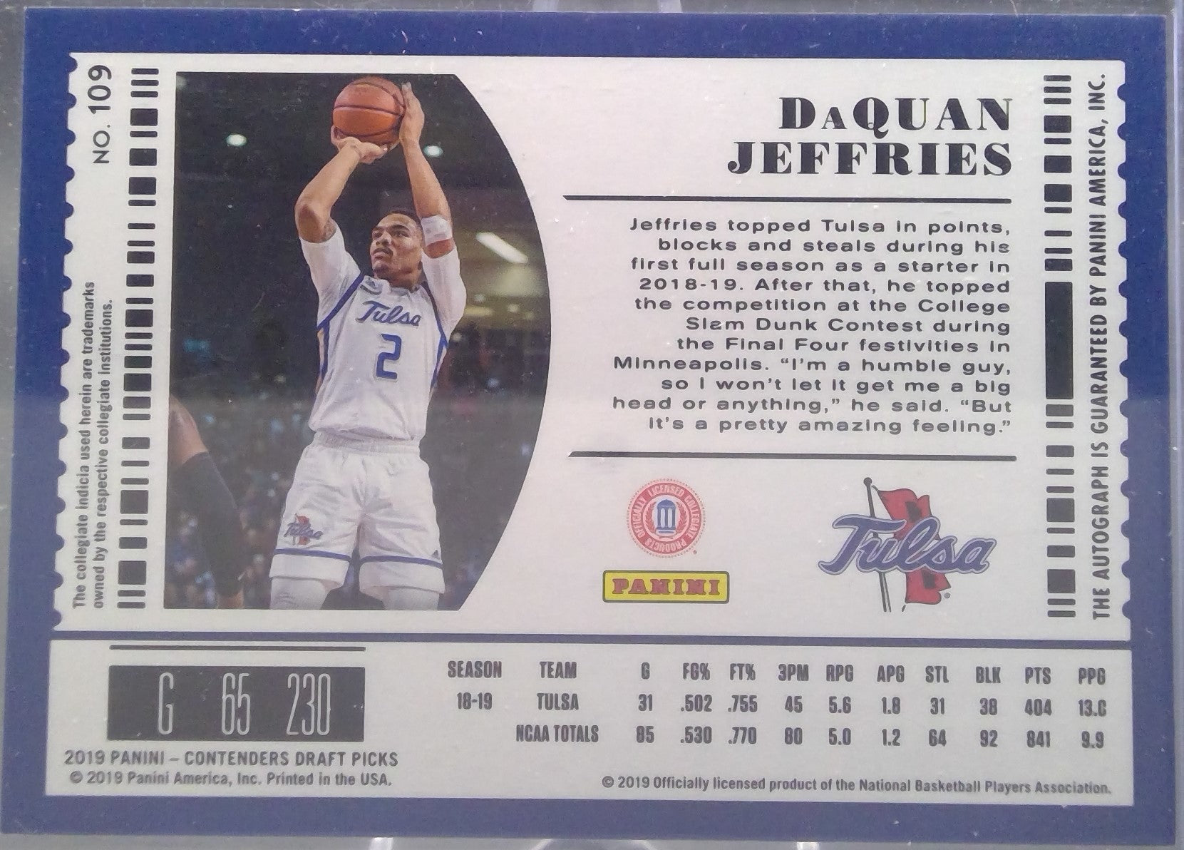 DaQuan Jeffries #109