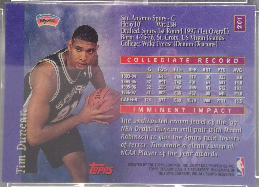 Tim Duncan #201