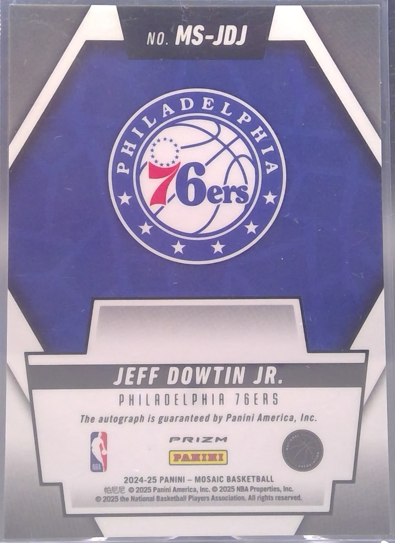 Jeff Dowtin Jr. #MS-JDJ