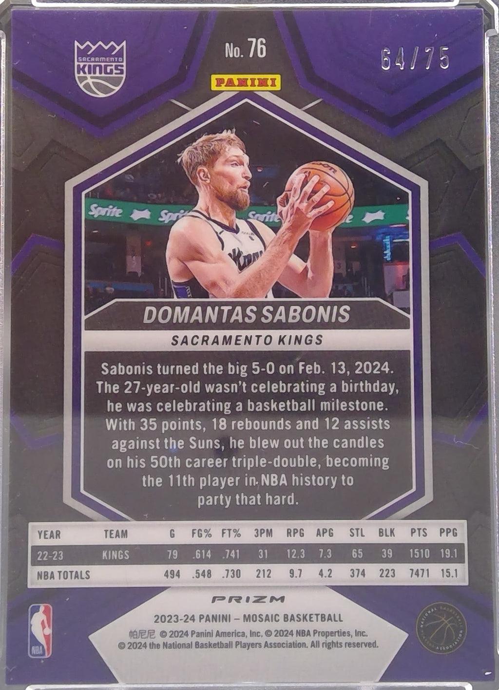 Domantas Sabonis #76
