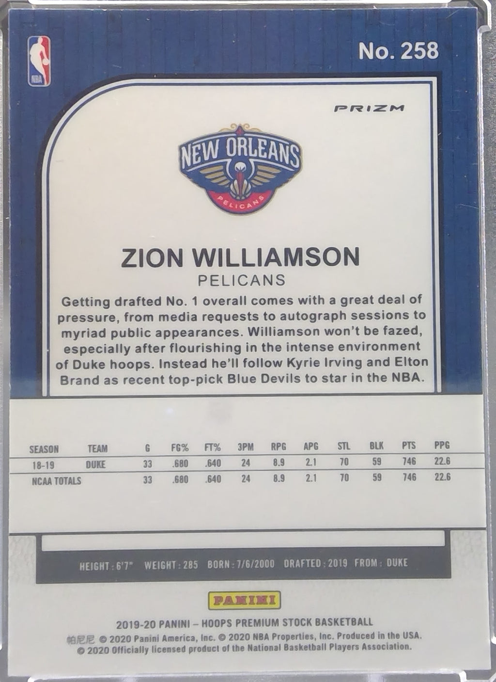 Zion Williamson #258
