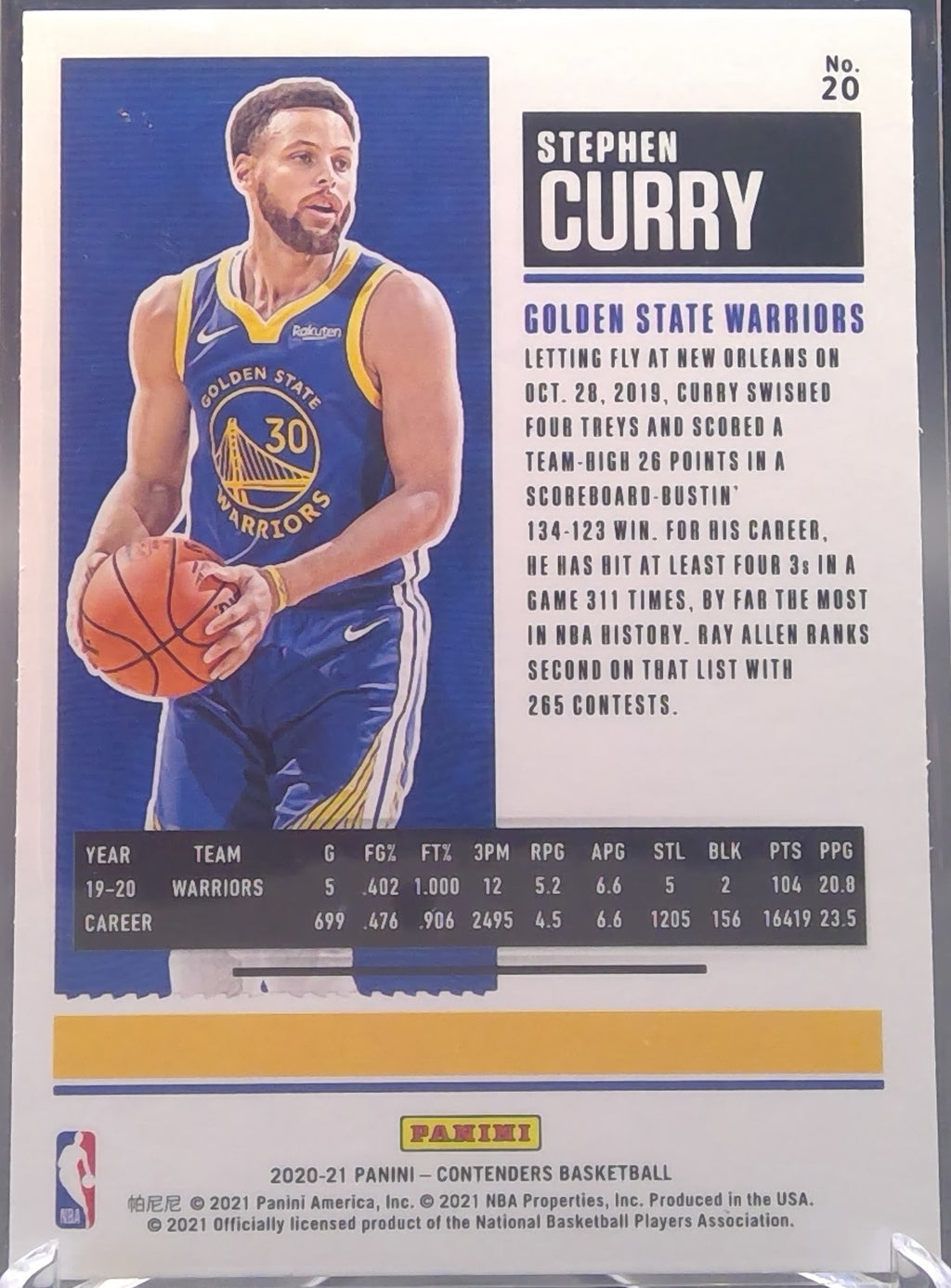 Stephen Curry #20