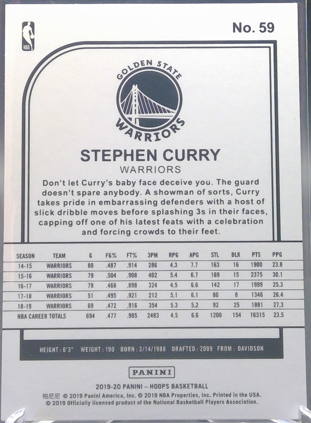 Stephen Curry #59