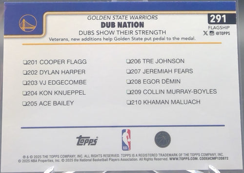 2025/26 Topps Flagship #291