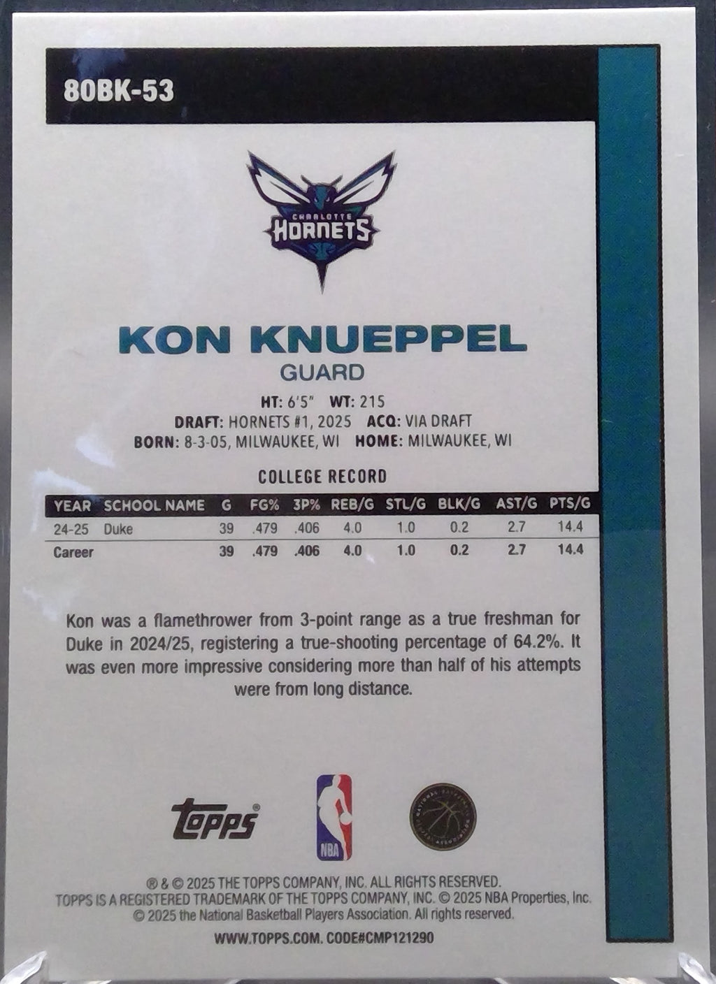 Kon Knueppel #80BK-53