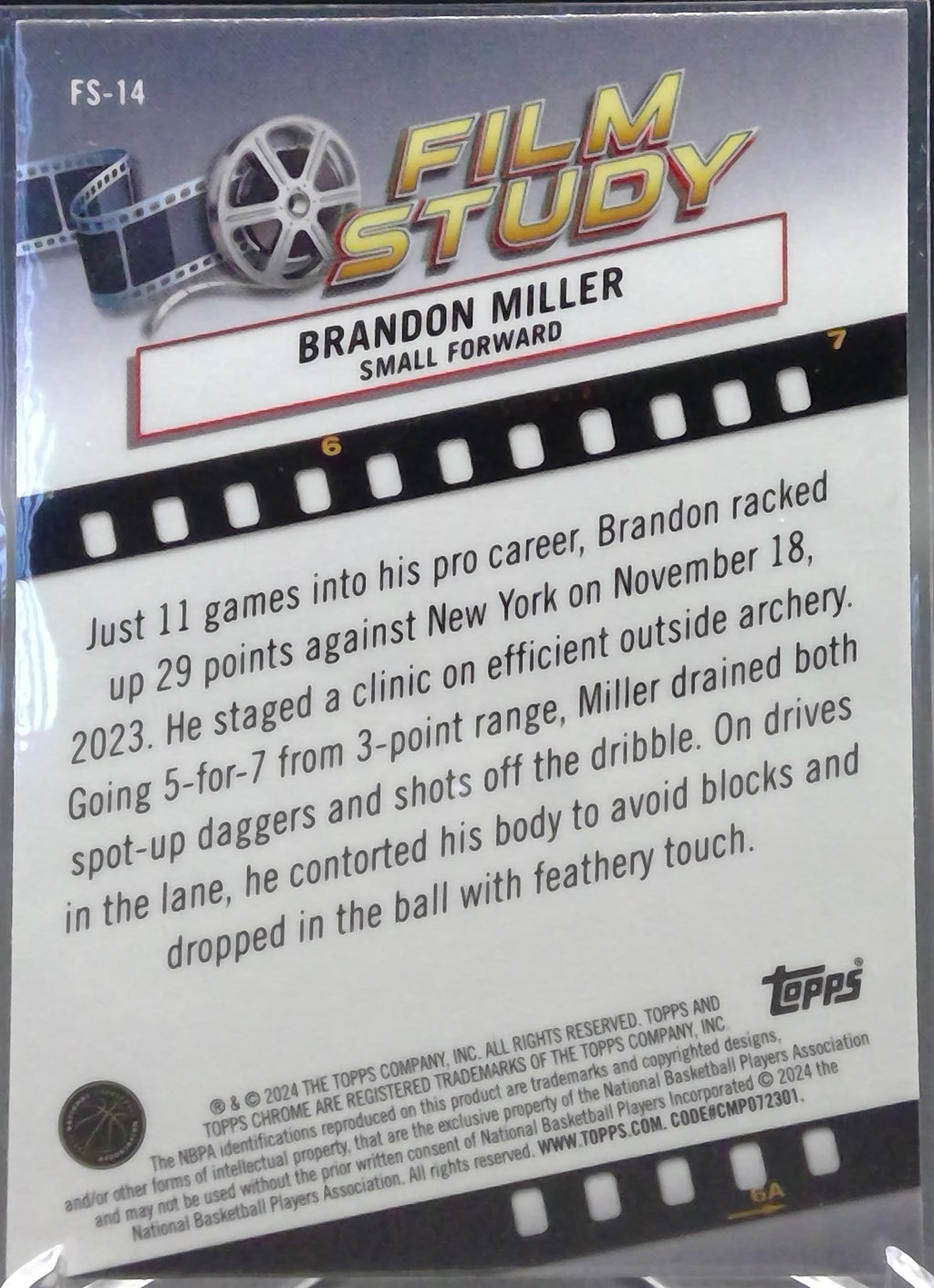 Brandon Miller #FS-14