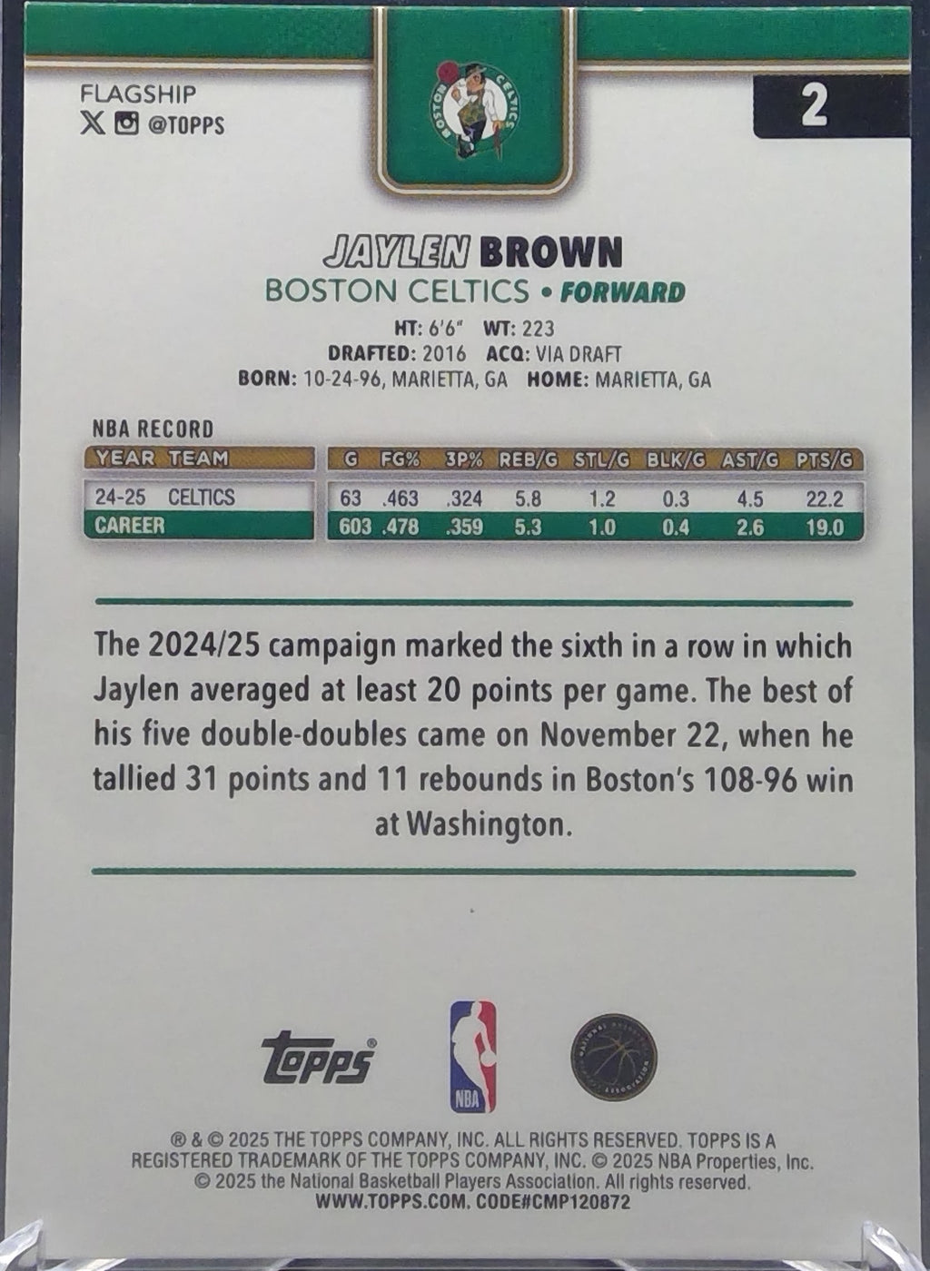 Jaylen Brown #2