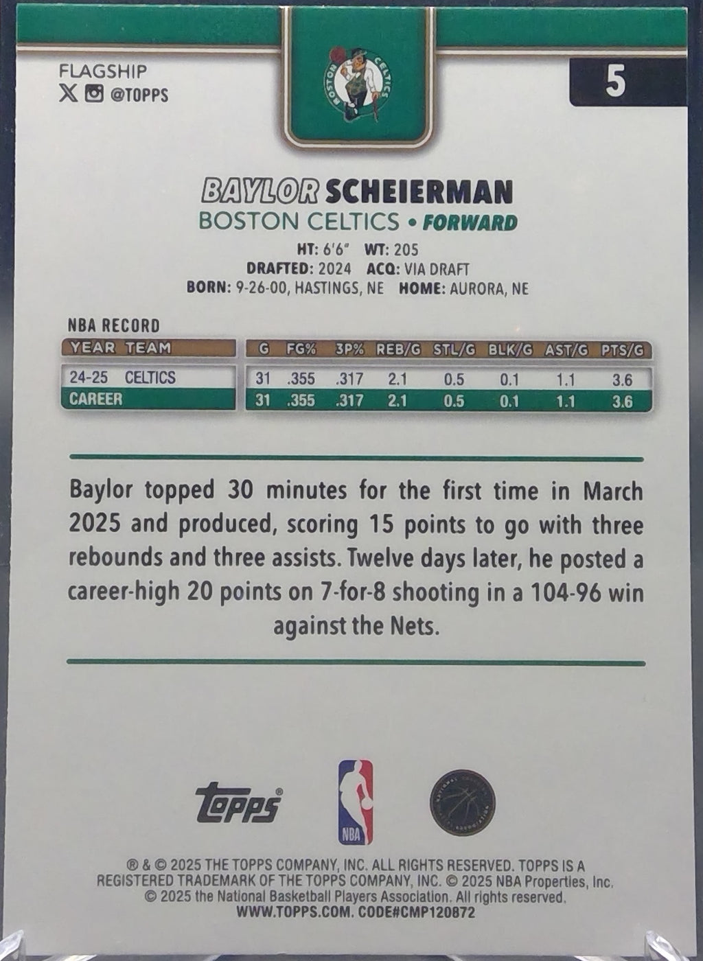 Baylor Scheierman #5