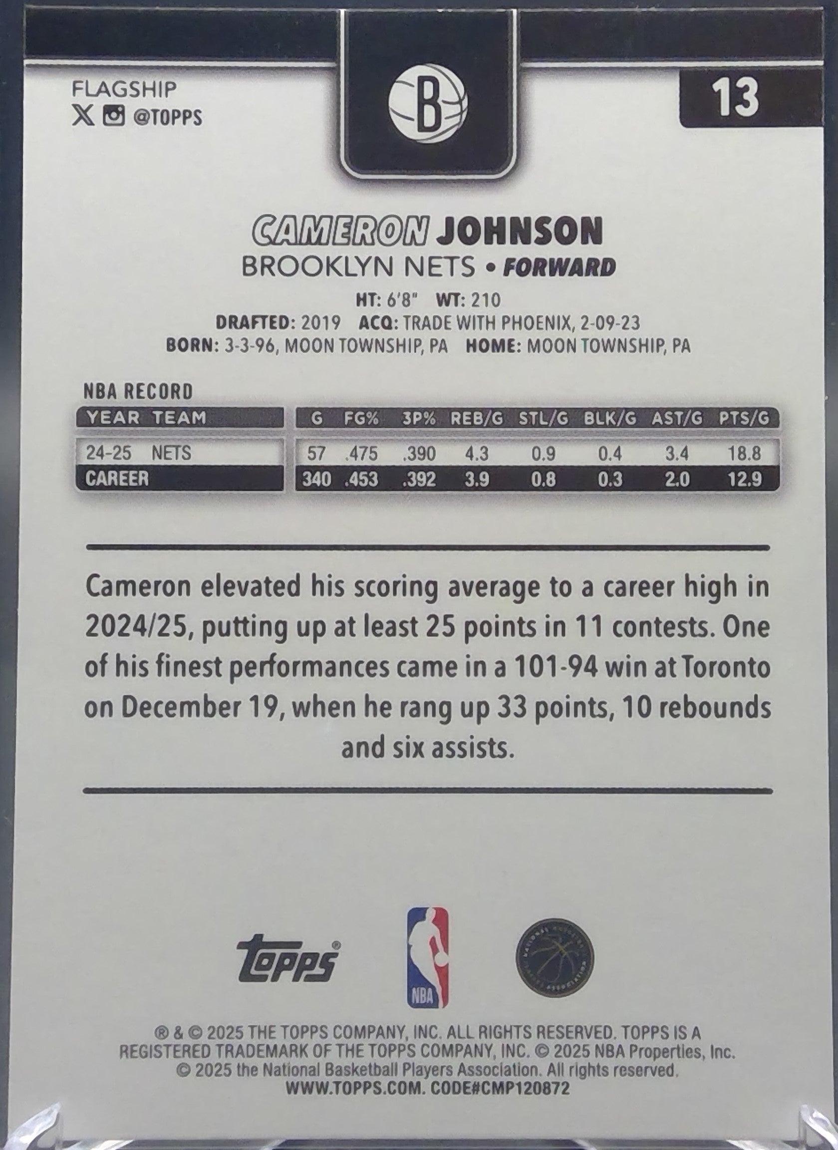 Cameron Johnson #13