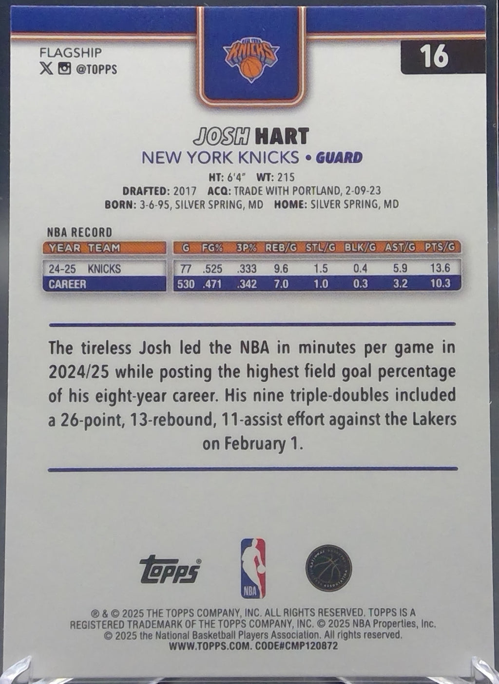 Josh Hart #16