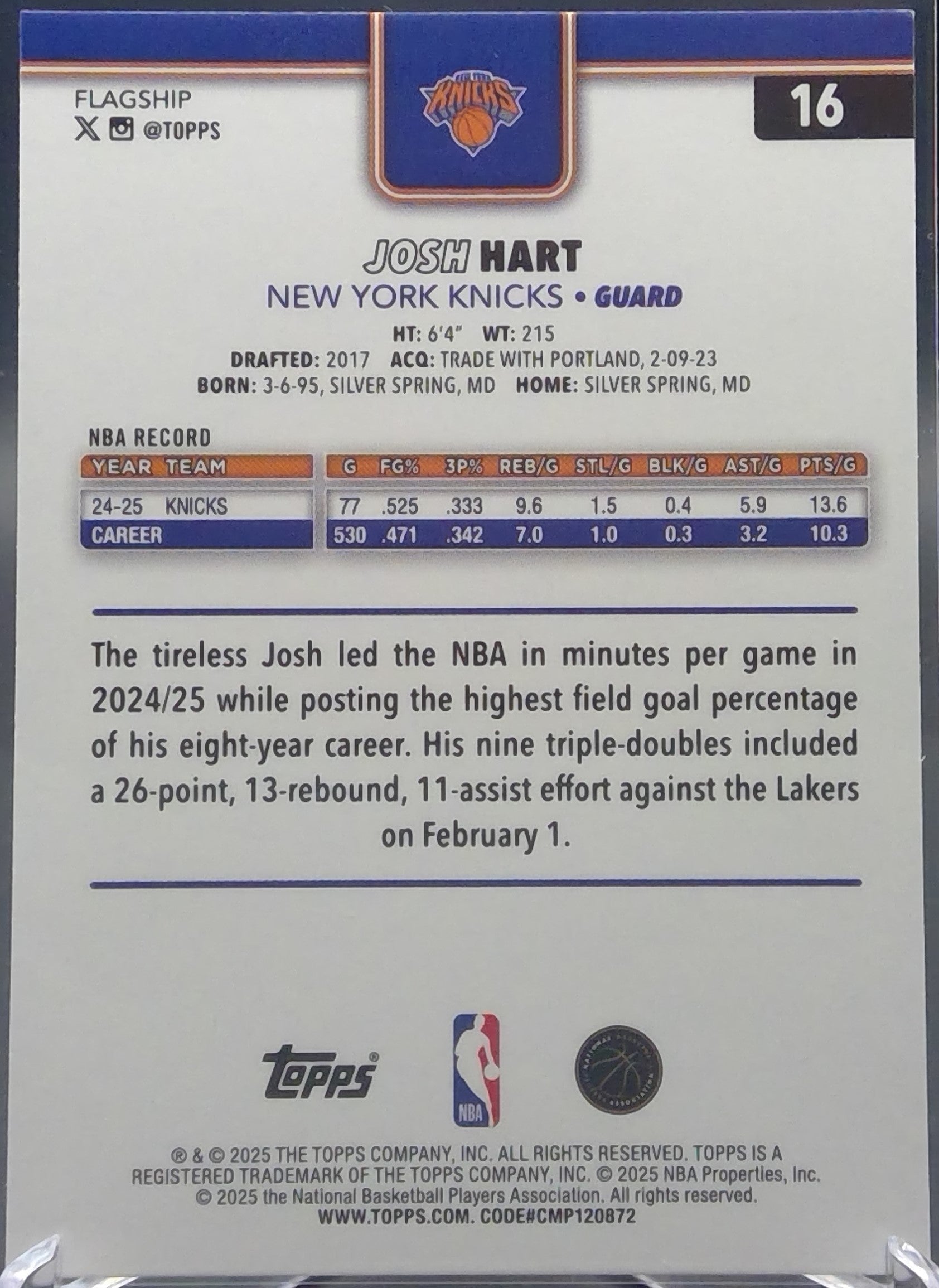 Josh Hart #16