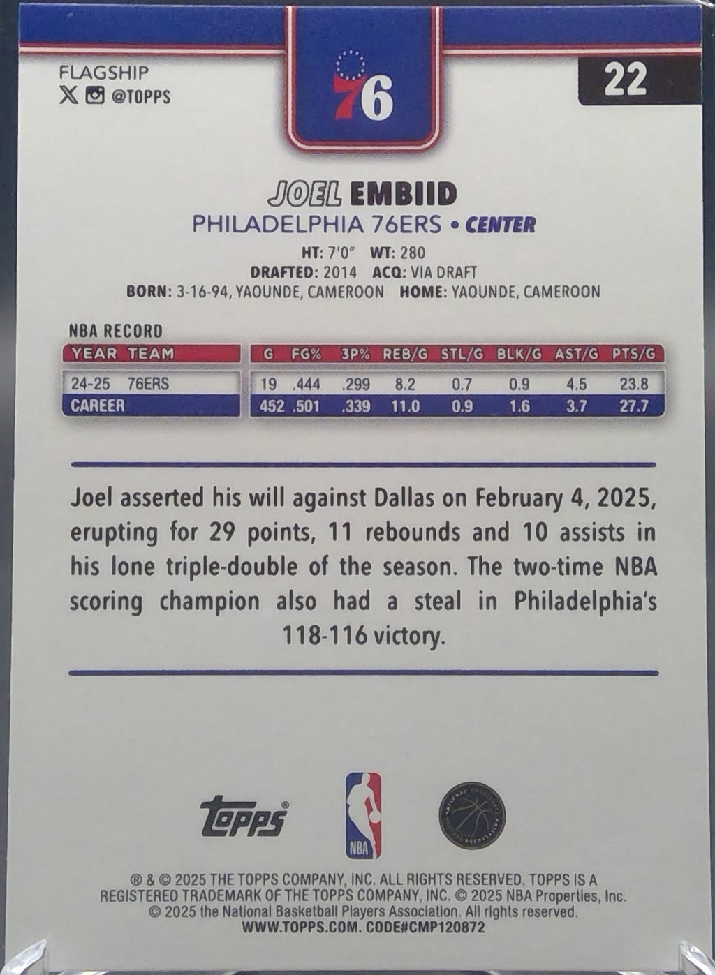 Joel Embiid #22