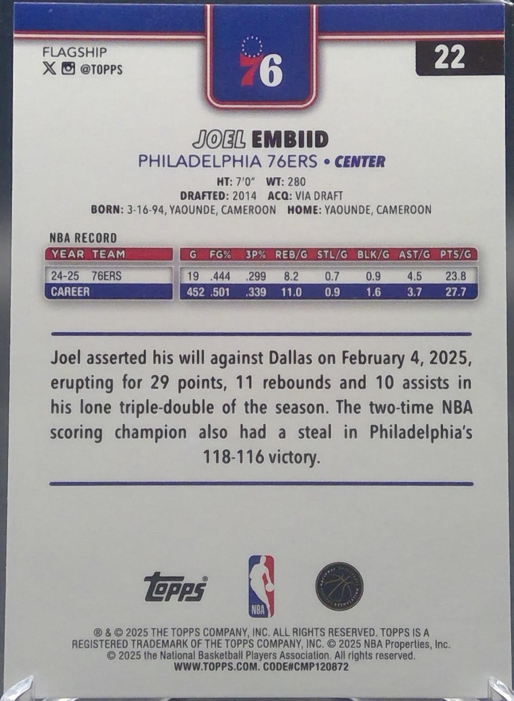 Joel Embiid #22