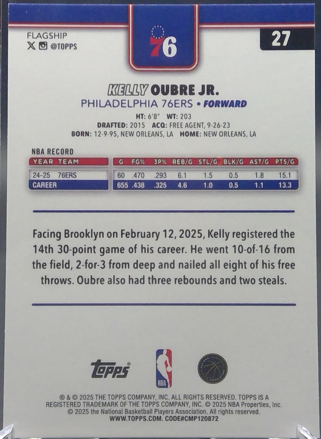 Kelly Oubre Jr. #27