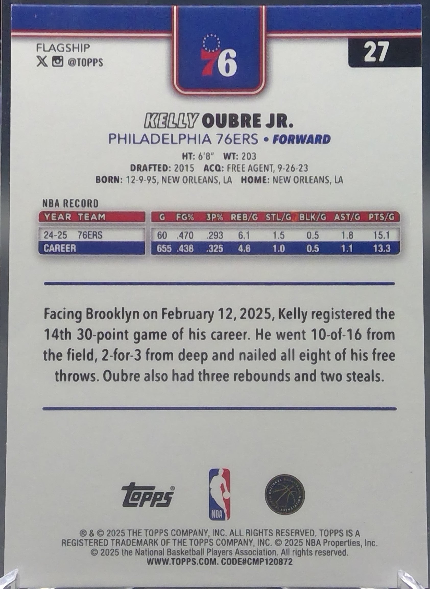 Kelly Oubre Jr. #27