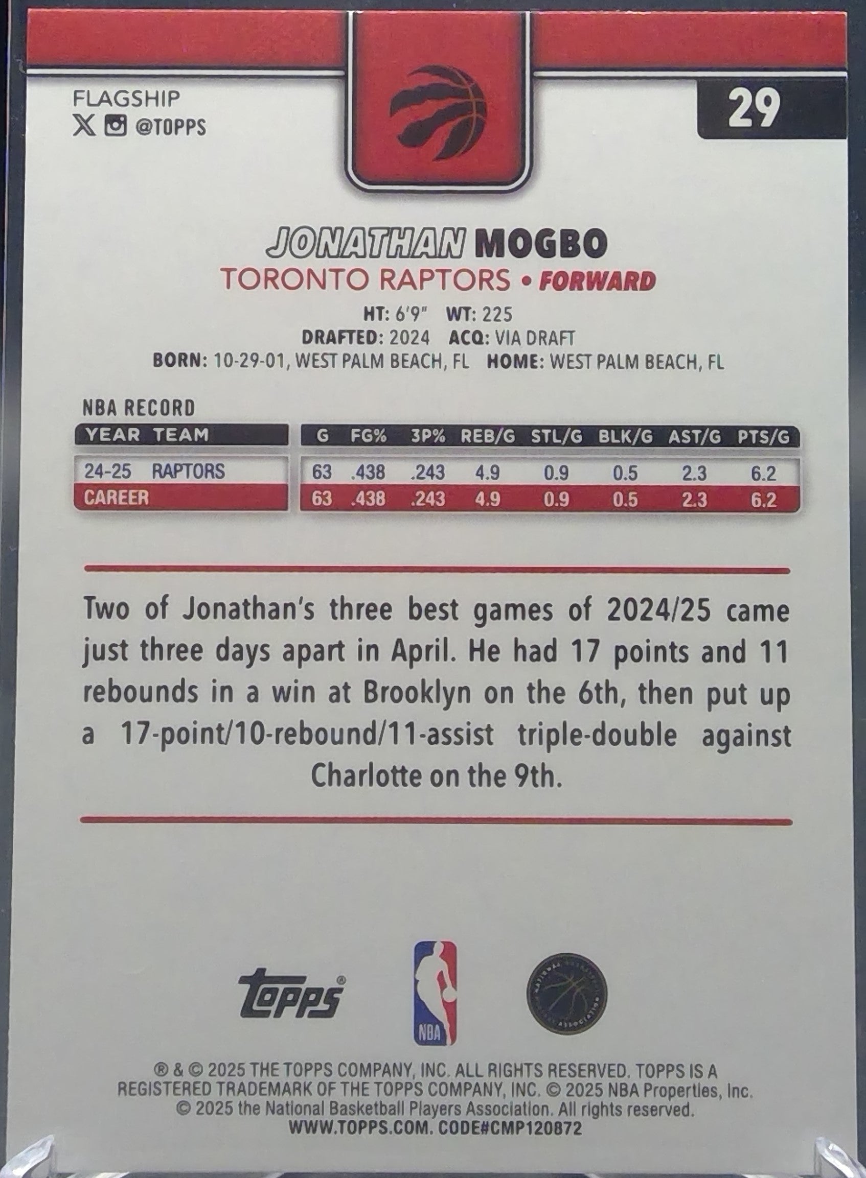 Jonathan Mogbo #29