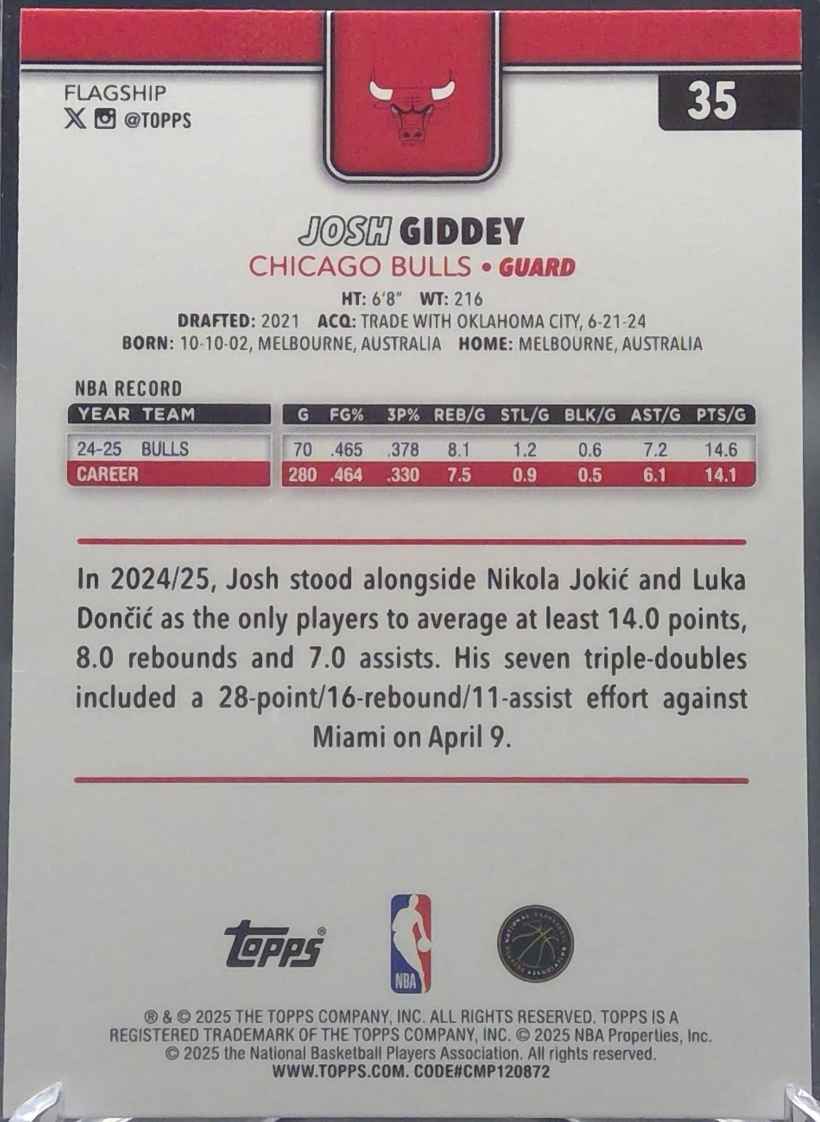 Josh Giddey #35