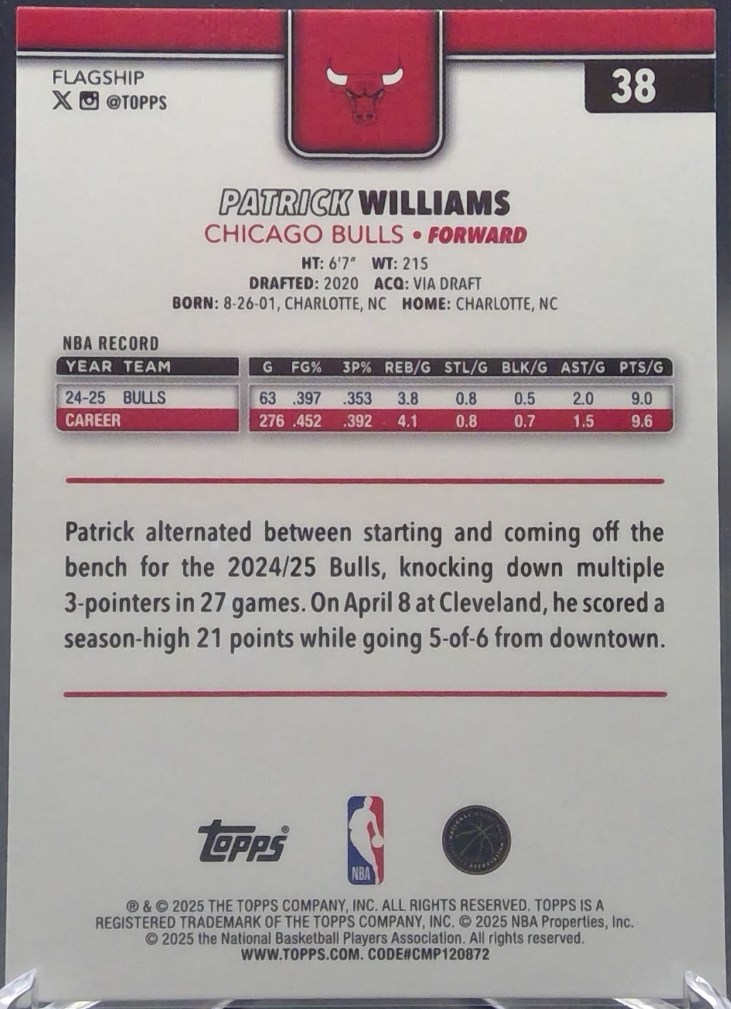Patrick Williams #38