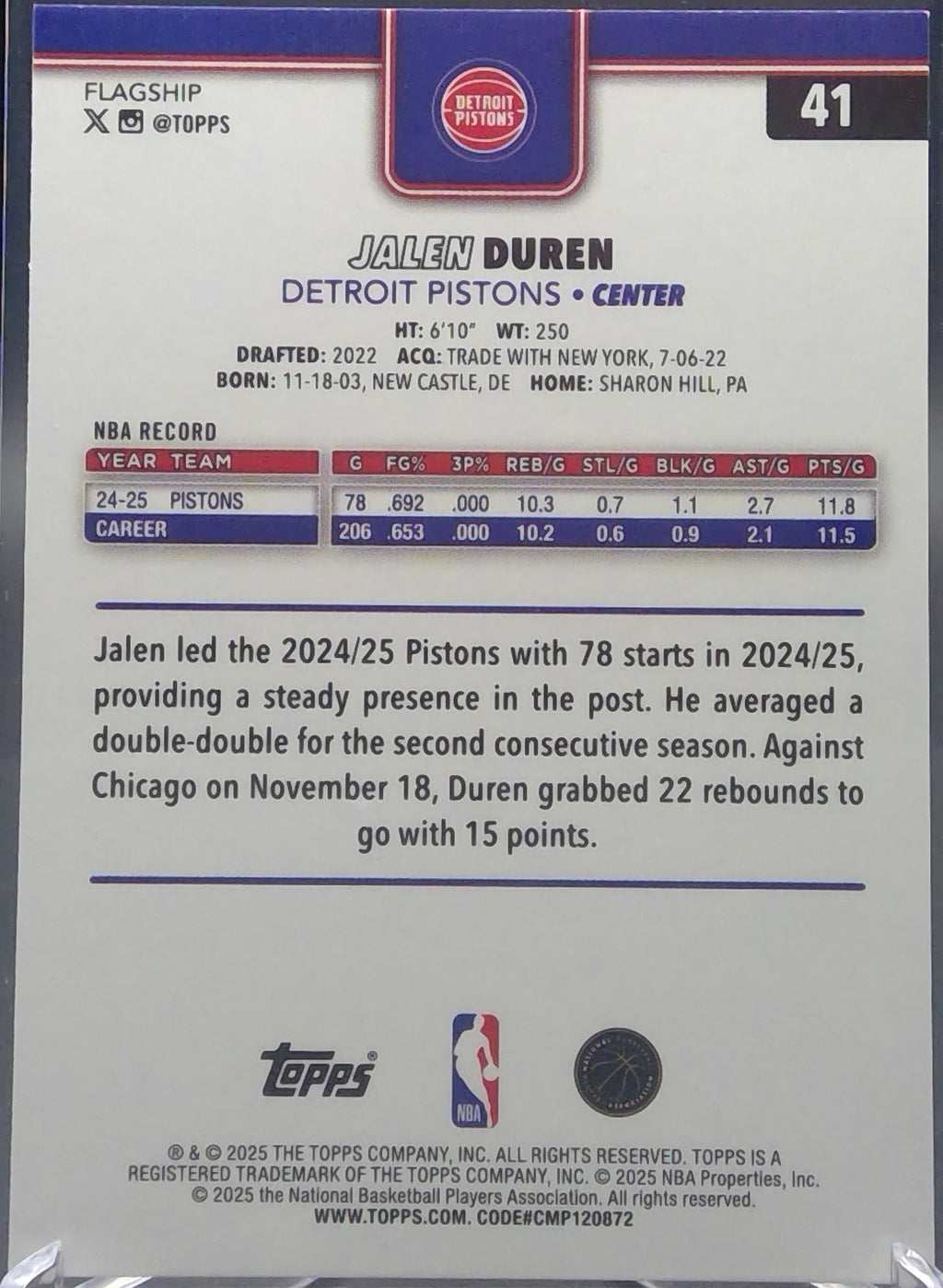 Jalen Duren #41