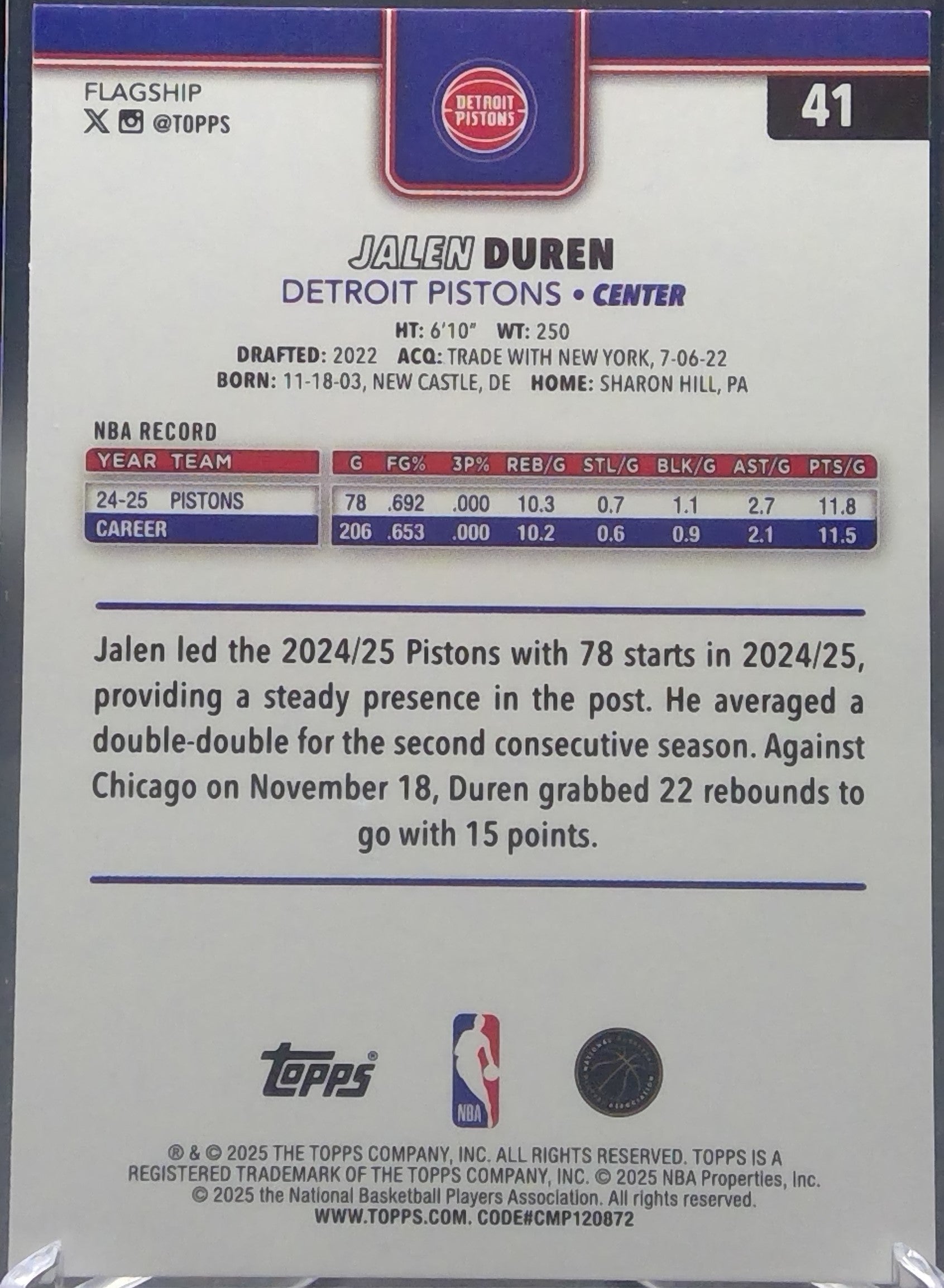 Jalen Duren #41