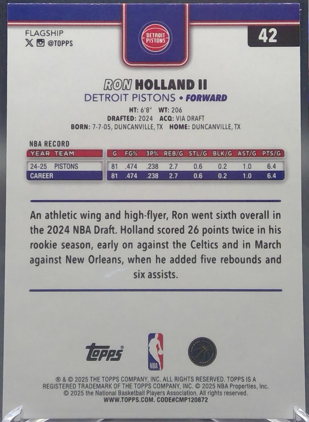 Ron Holland II #42