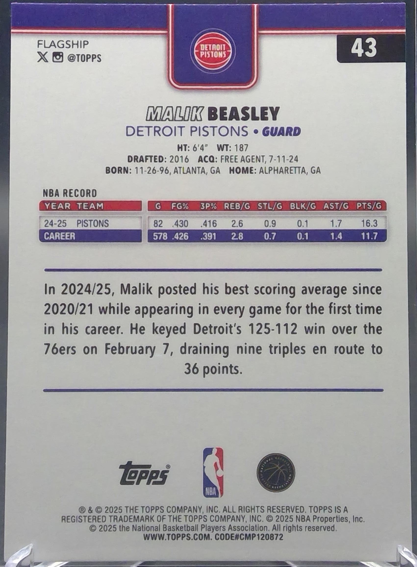 Malik Beasley #43