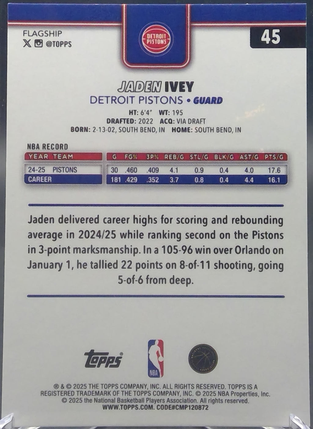 Jaden Ivey #45