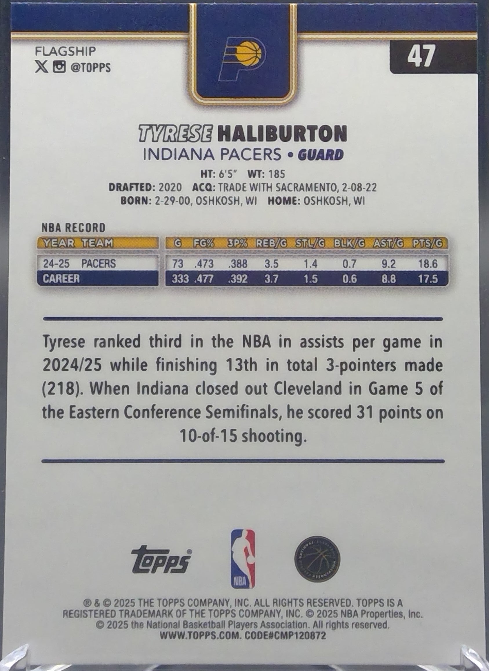 Tyrese Haliburton #47