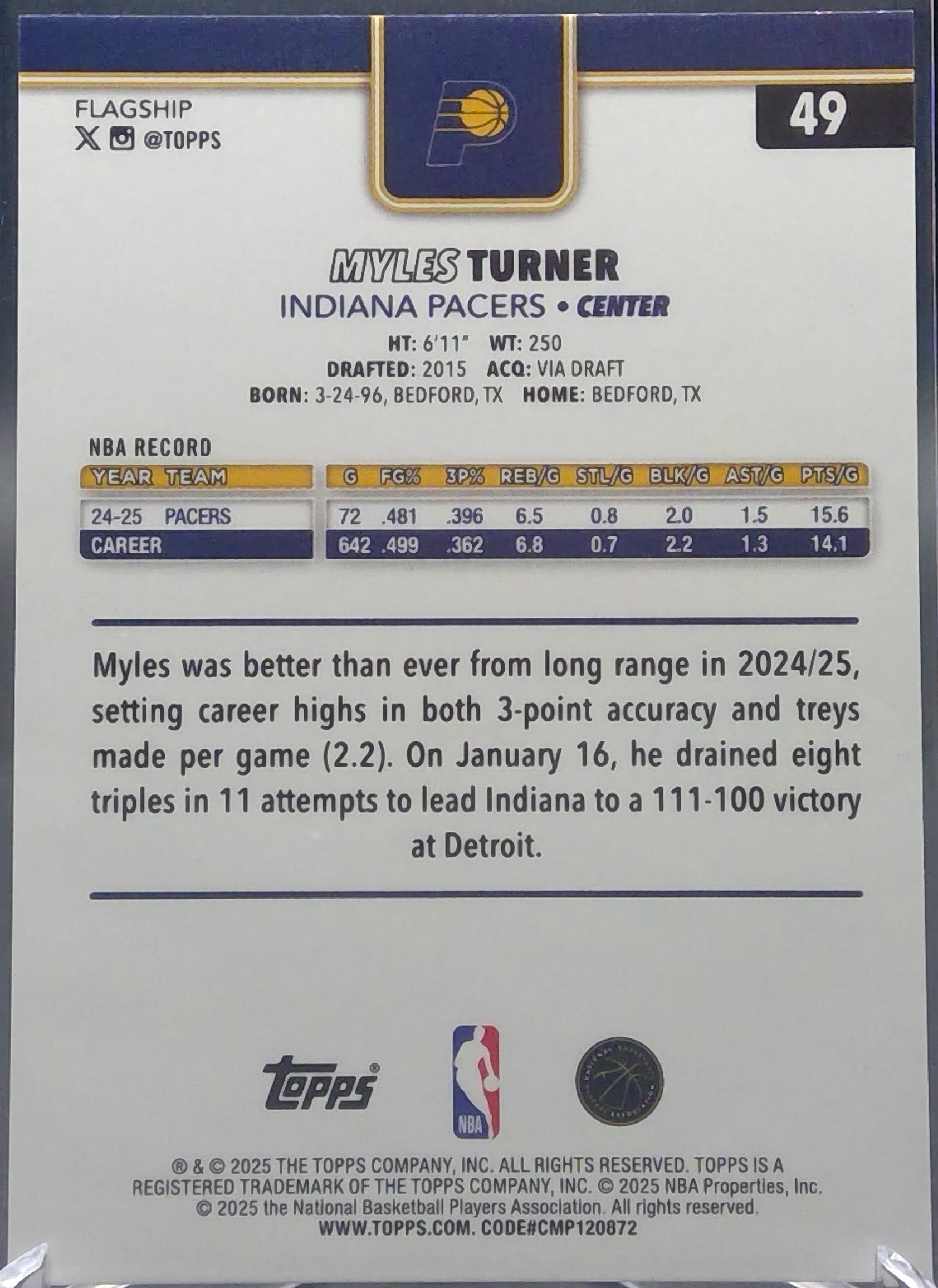 Myles Turner #49