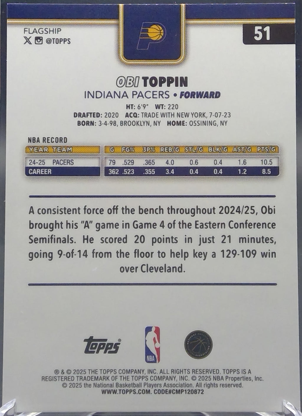 Obi Toppin #51