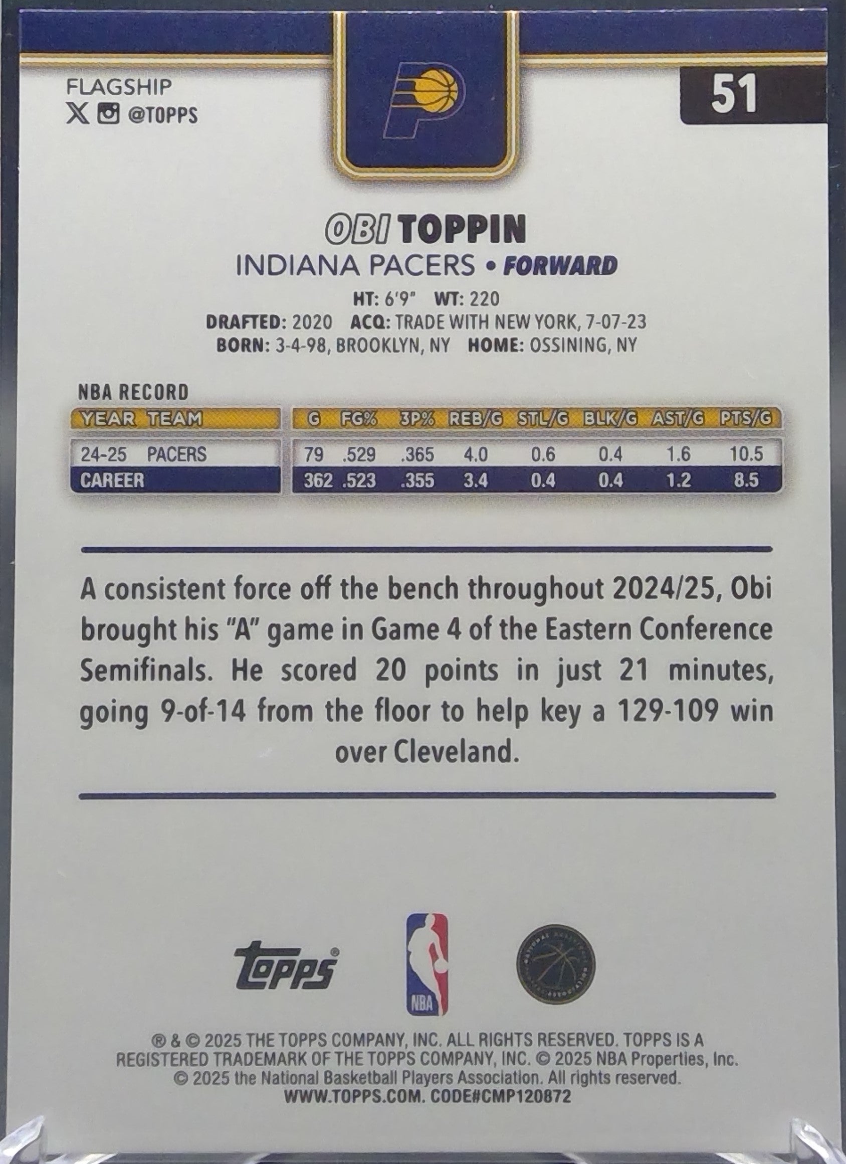 Obi Toppin #51