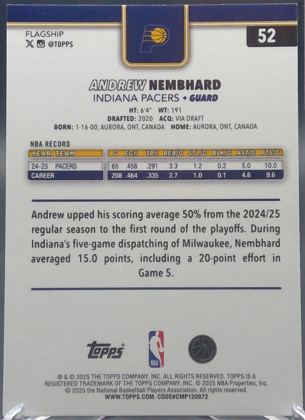 Andrew Nembhard #52
