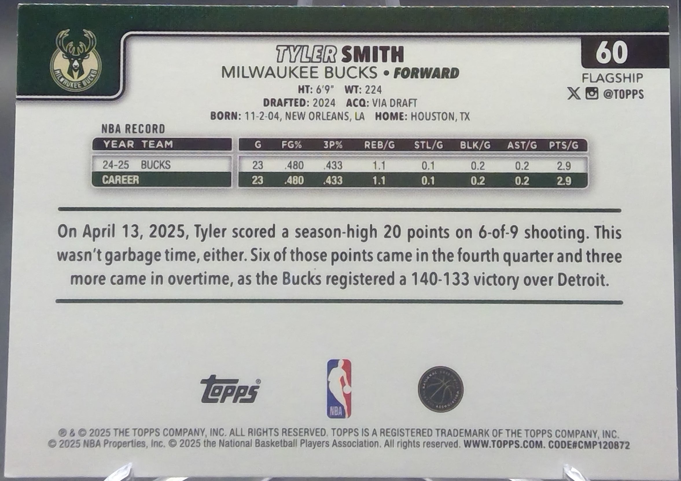 Tyler Smith #60