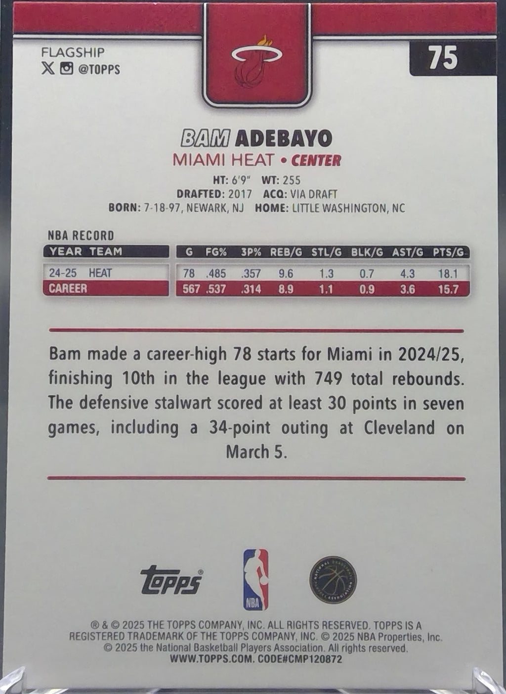 Bam Adebayo #75