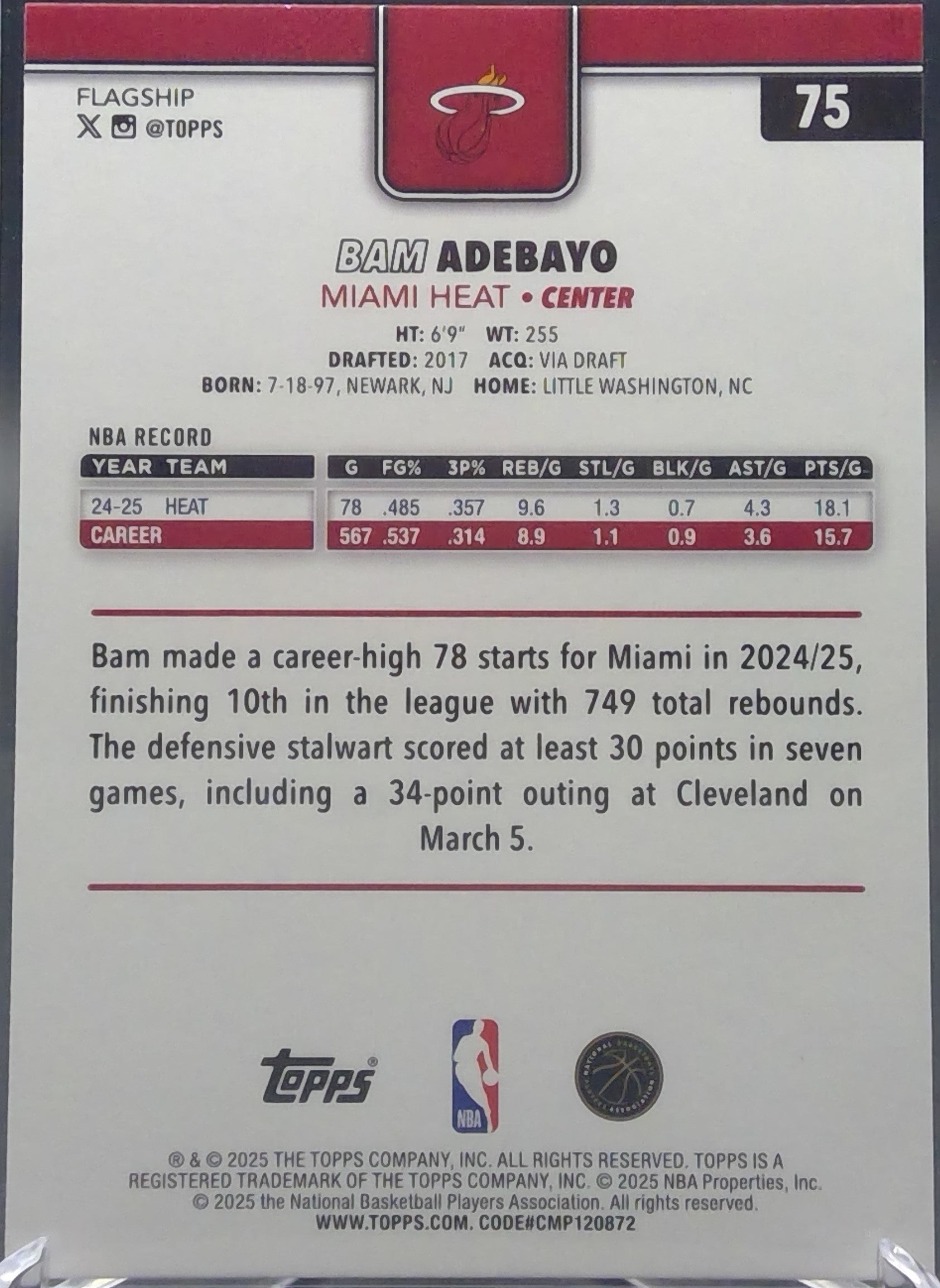 Bam Adebayo #75
